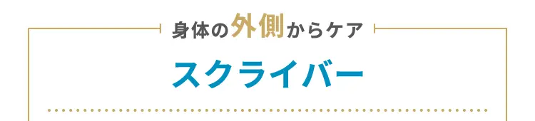 身体の外側からケア スクライバー